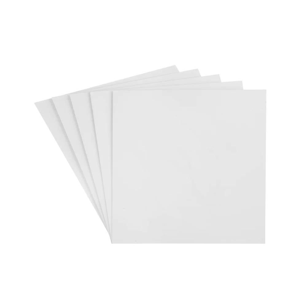 Metal Sheets - 10 x 0.5mm Aluminium Sheets - PEARL Finish - 10cm x 10cm