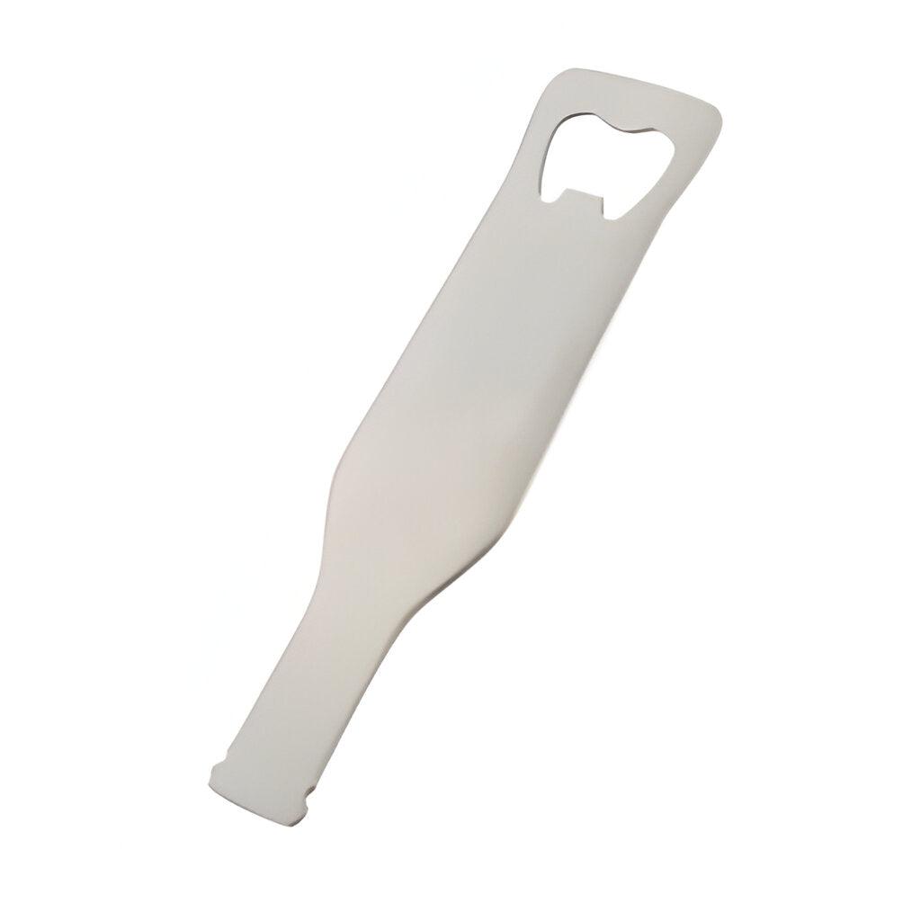 Bottle Opener Pack of 10 x SILVER Wine Bottle Shape 11.6cm x 3.5cm