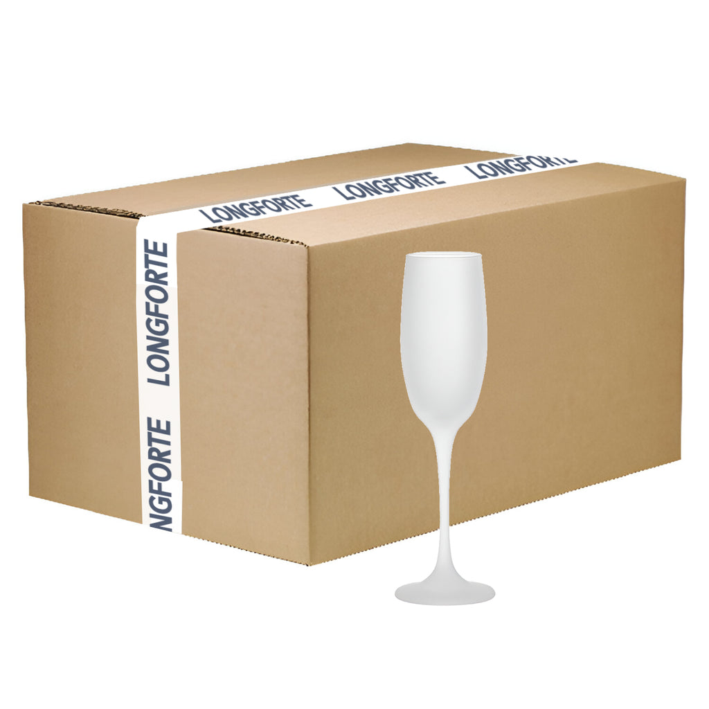 Sublimation Champagne Flute - 6 x 190ml - Frosted