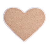 FULL CARTON - 144 x Ceramic Coasters - HEART - 9cm x 11cm - Cork Base - Longforte Trading Ltd