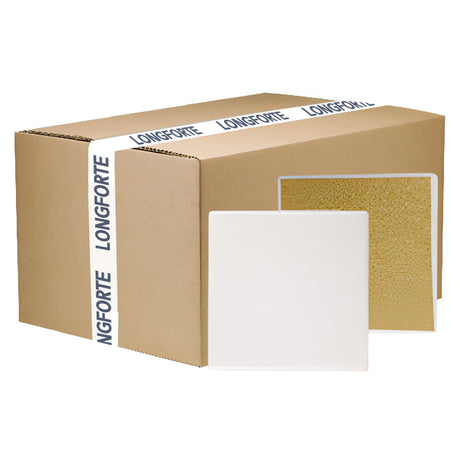 FULL CARTON - 144 x MATT Coasters - Ceramic - Square - 10cm - Cork Base - Longforte Trading Ltd