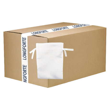 FULL CARTON - 100 x DOUBLE DRAWSTRING Bags - SATIN - 13cm x 18cm - Longforte Trading Ltd