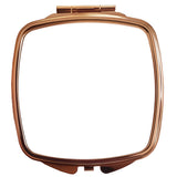 FULL CARTON - 200 x Compact Mirrors - Deluxe Rose Gold - Curved Square - Longforte Trading Ltd