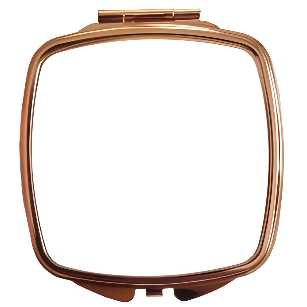 FULL CARTON - 200 x Compact Mirrors - Deluxe Rose Gold - Curved Square