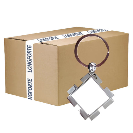 FULL CARTON - 200 x Jigsaw Blank Sublimation Metal Keyrings - Longforte Trading Ltd