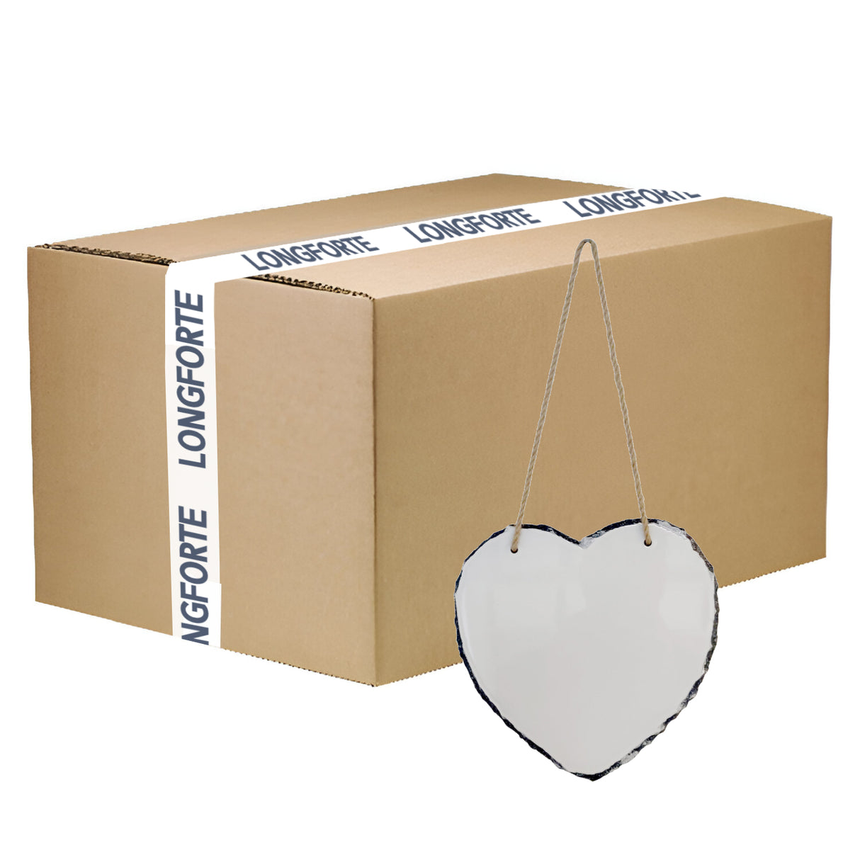 FULL CARTON - 20 x Blank Large 20cm x 20cm - HANGING HEART