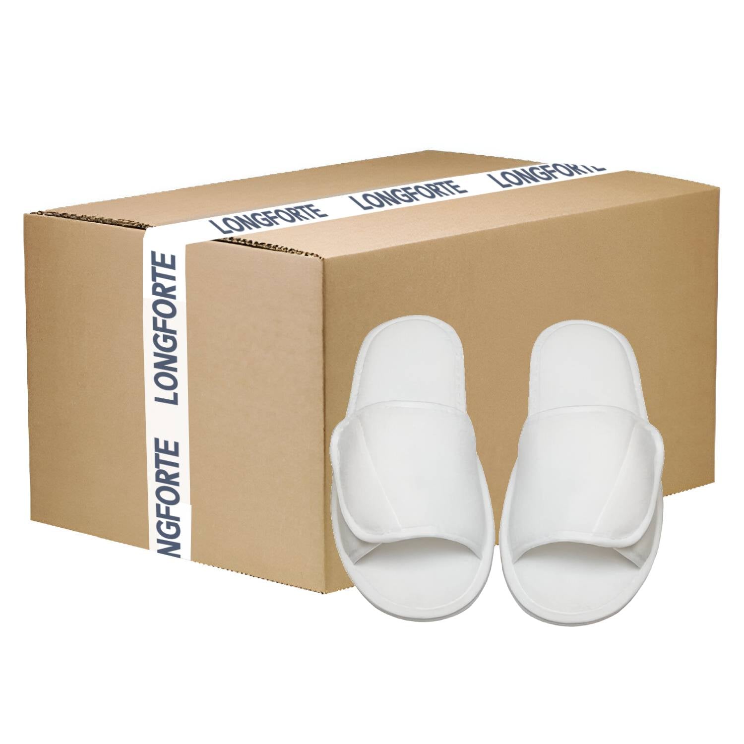 Footwear Hotel Slippers with Velcro Opening White Blank Sublimation Products Longforte Longforte Trading Ltd