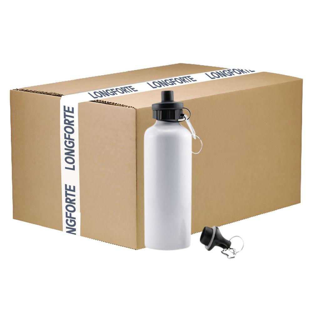 FULL CARTON - 60 x Aluminium 500ml Sublimation Water Bottles - White ...