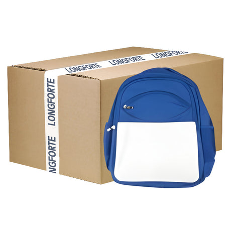 FULL CARTON - 10 x Extra Large 'Youth' Rucksacks with Panel - Blue - Longforte Trading Ltd