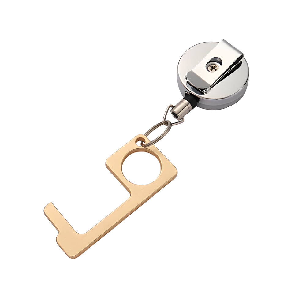 Accessory - No Contact Metal Tool Key with Retractable Reel - Longforte Trading Ltd