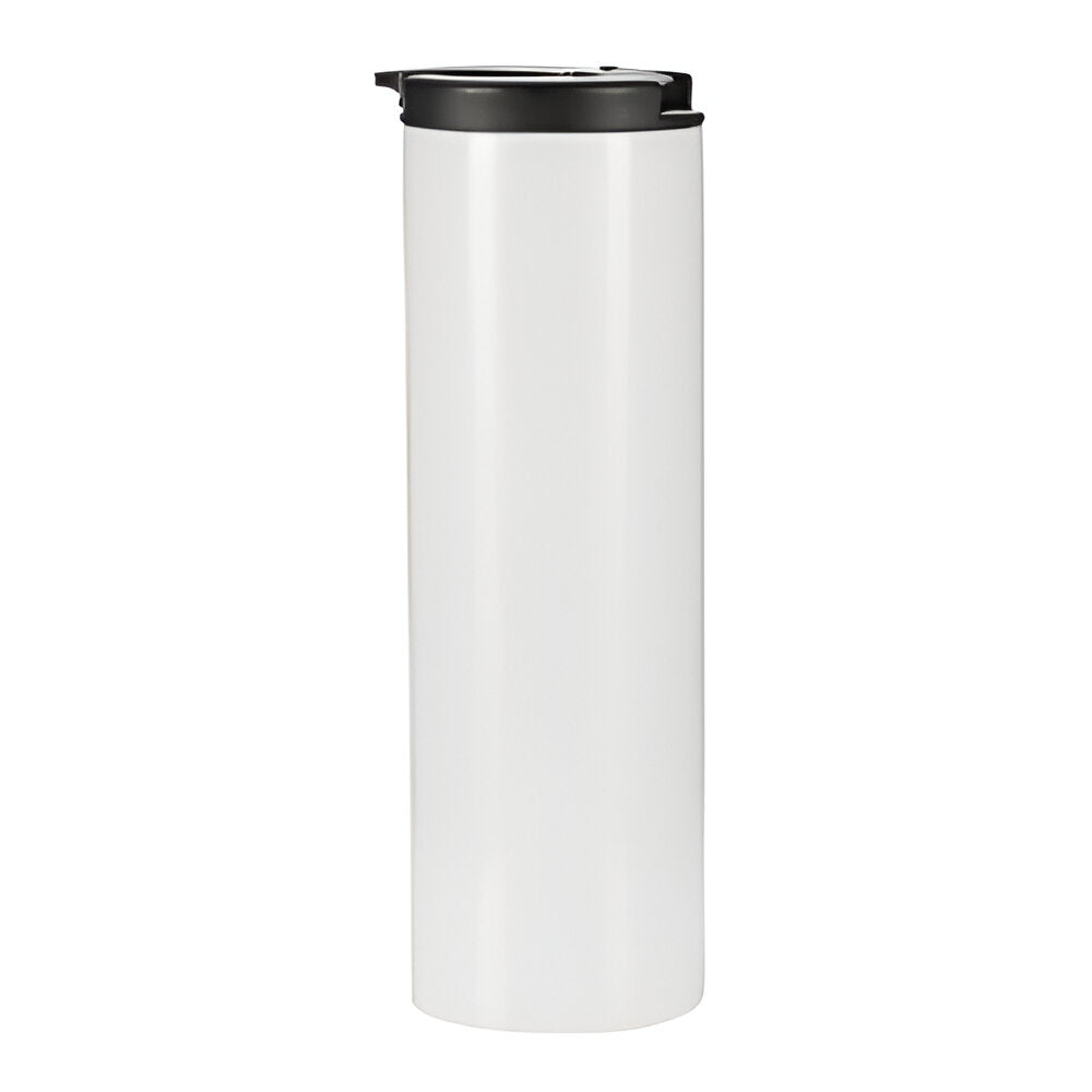 Mugs - STAINLESS STEEL - 500ml Double-Walled Flask with Flex Lid - WHITE