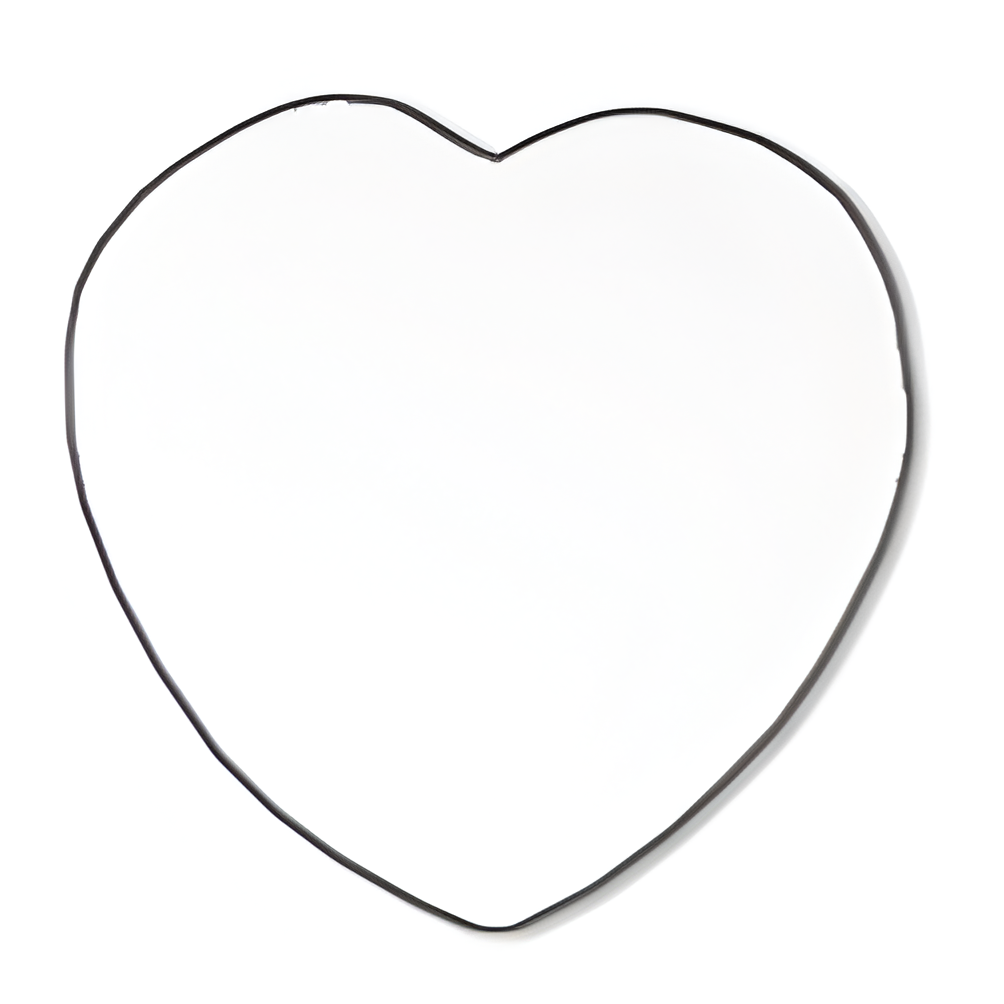 10 x Inserts de rechange en forme de coeur pour porte-clés en métal