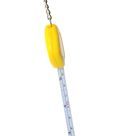 Keyring - Tape Measure - Yellow - 1m