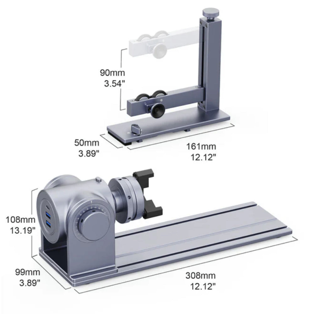 Hardware - Laser Engraving - LaserPecker LP4 - Rotary Accessory