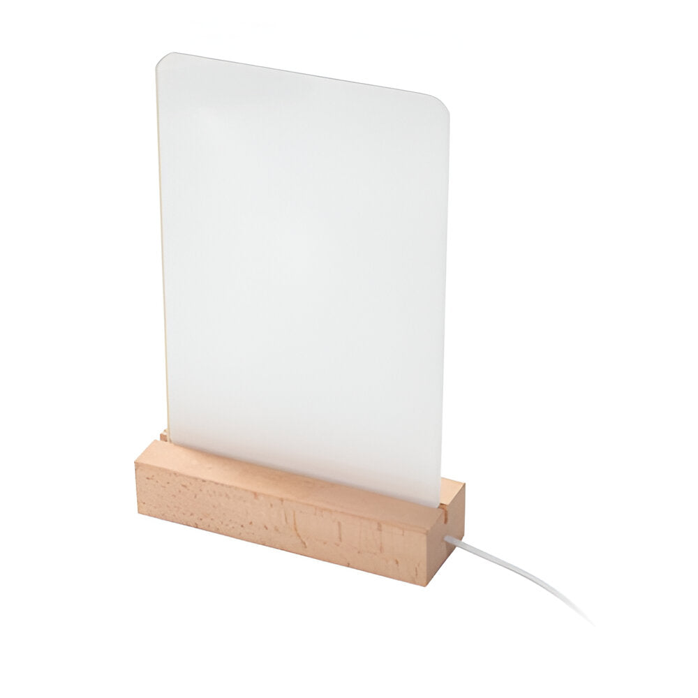 Lamp - Acrylic Photo Frame (14cm x 21.5cm) with LED Lamp - Rectangle Base