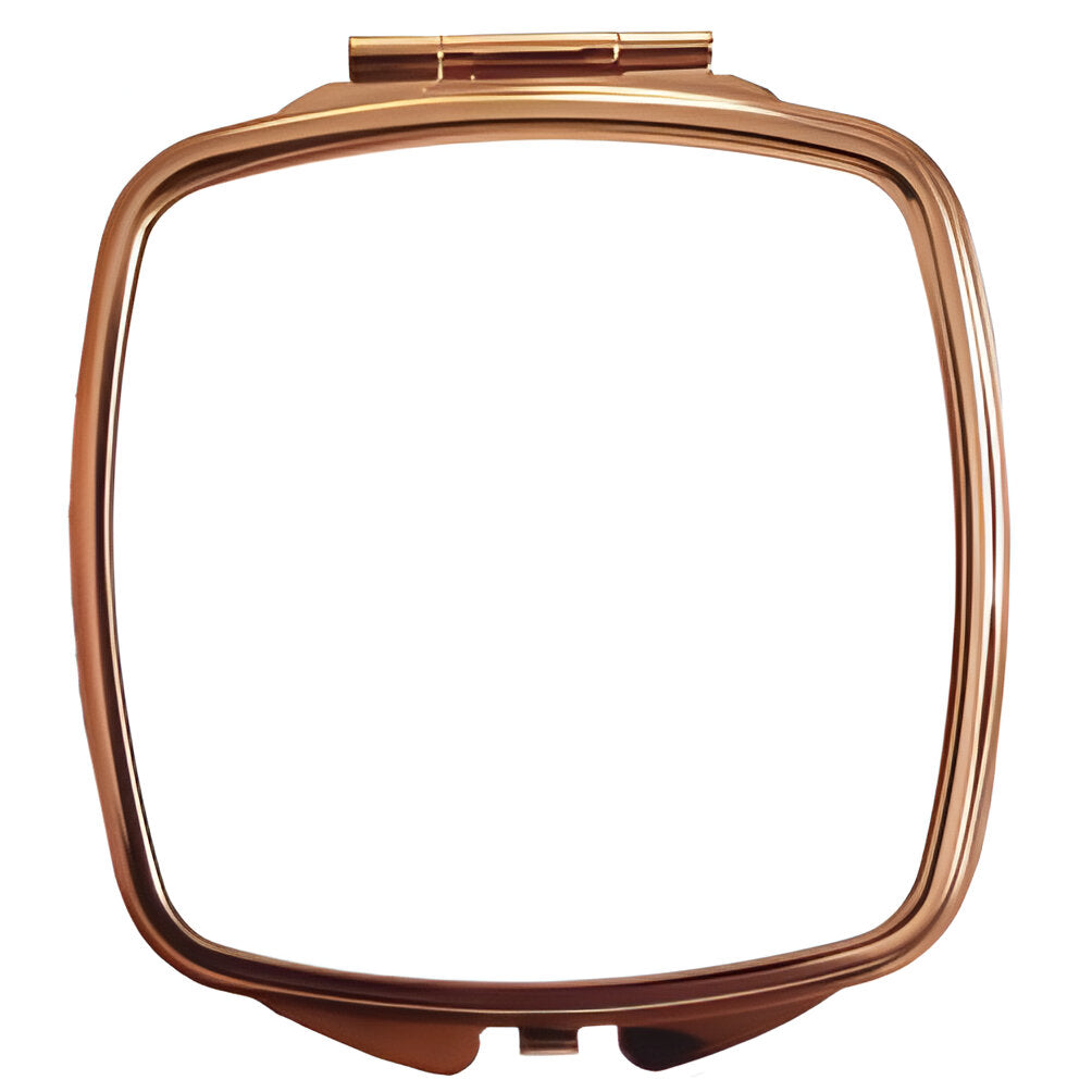 Compact Mirror - Deluxe Rose Gold - Curved Square