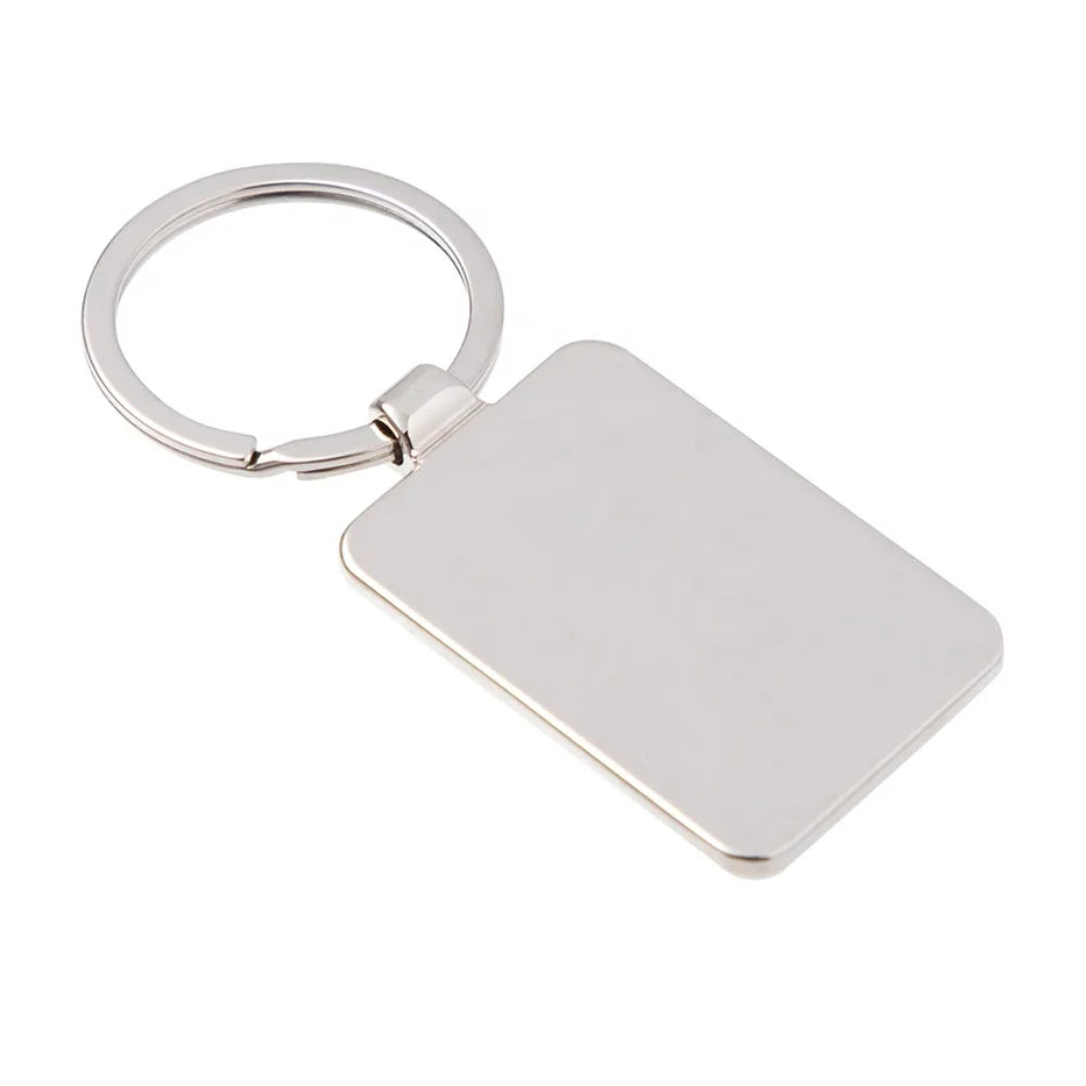 Keyring - 10 x Sublimation Metal Keyring - CURVED Rectangle ...