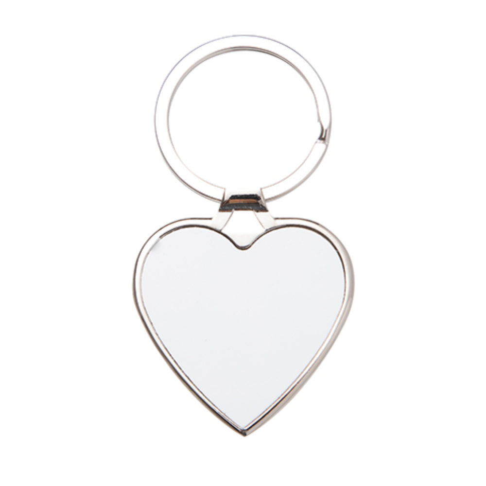 Keyring - 10 x Sublimation Metal Keyring - HANGING HEART | Customizable ...