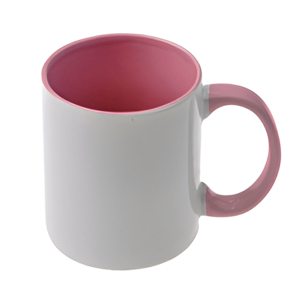 Tasses - 11oz - Intérieur et poignée colorés - Rose