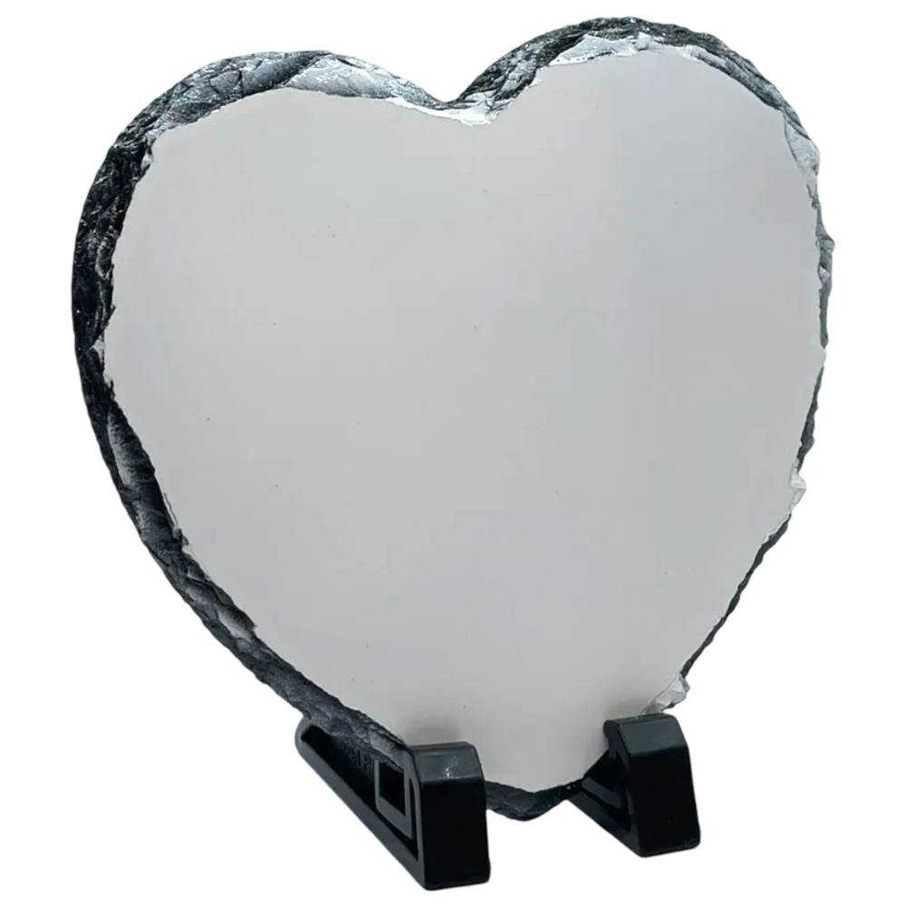 Photo Slate - Glossy Finish - 20cm x 20cm - Large Heart