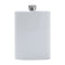 Hip Flask - Stainless Steel - 8oz - WHITE