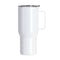 Mugs - STAINLESS STEEL - 25oz Tumbler with Handle - White