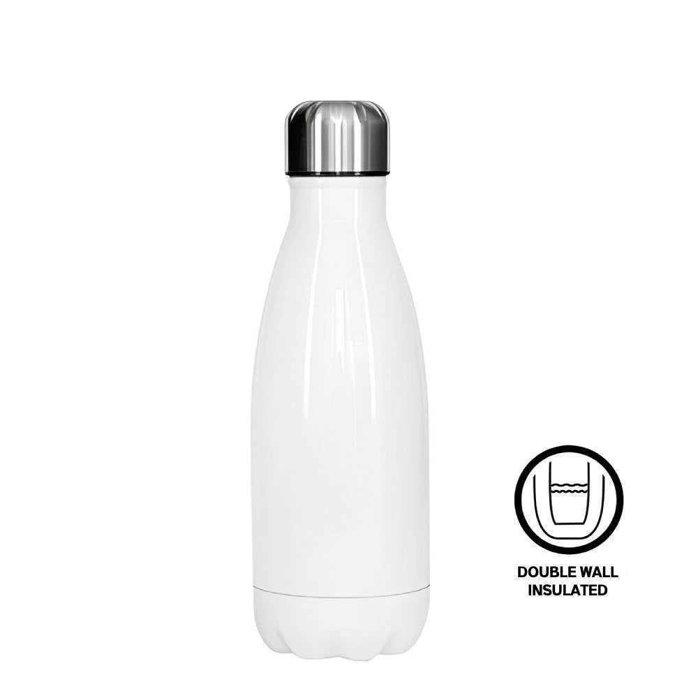 Water Bottles - Bowling - STAINLESS STEEL - 350ml - White