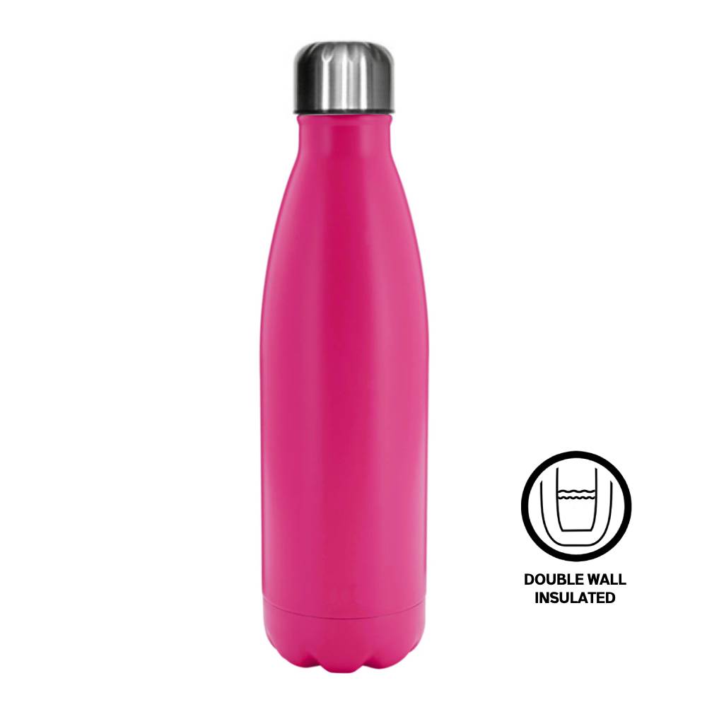 Gourdes - COLORÉES - Bowling - 500ml - ROSE ROUGE