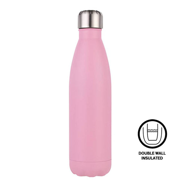 Wasserflaschen - GRAVURFÄHIG - MATT - Bowling - 500ml - ROSA