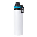 FULL CARTON - 50 x PROVENTURER Water Bottles - 850ml Flip Bottle - BLUE