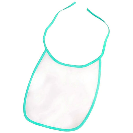 FULL CARTON - 100 x Baby Bibs - 100% Polyester - Teal - Longforte Trading Ltd