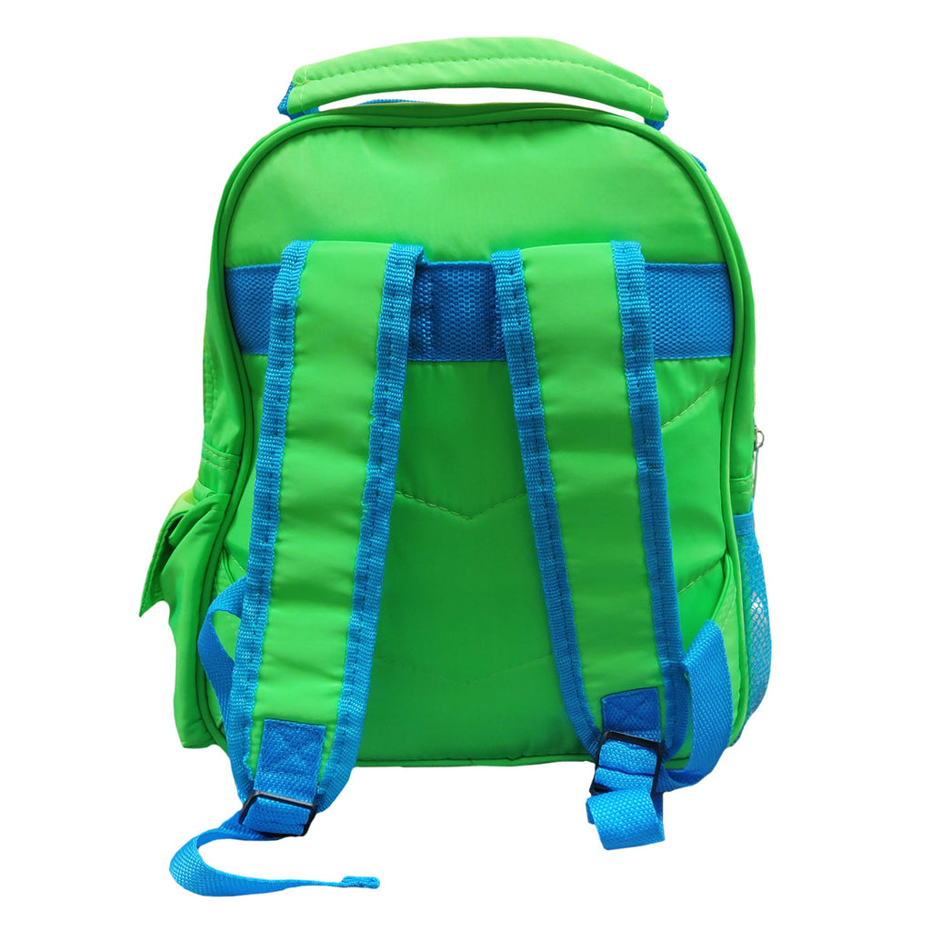 FULL CARTON - 20 x Neon Backpacks with Flap - Green and Blue Hi Vis - 33cm x 31cm x 8cm