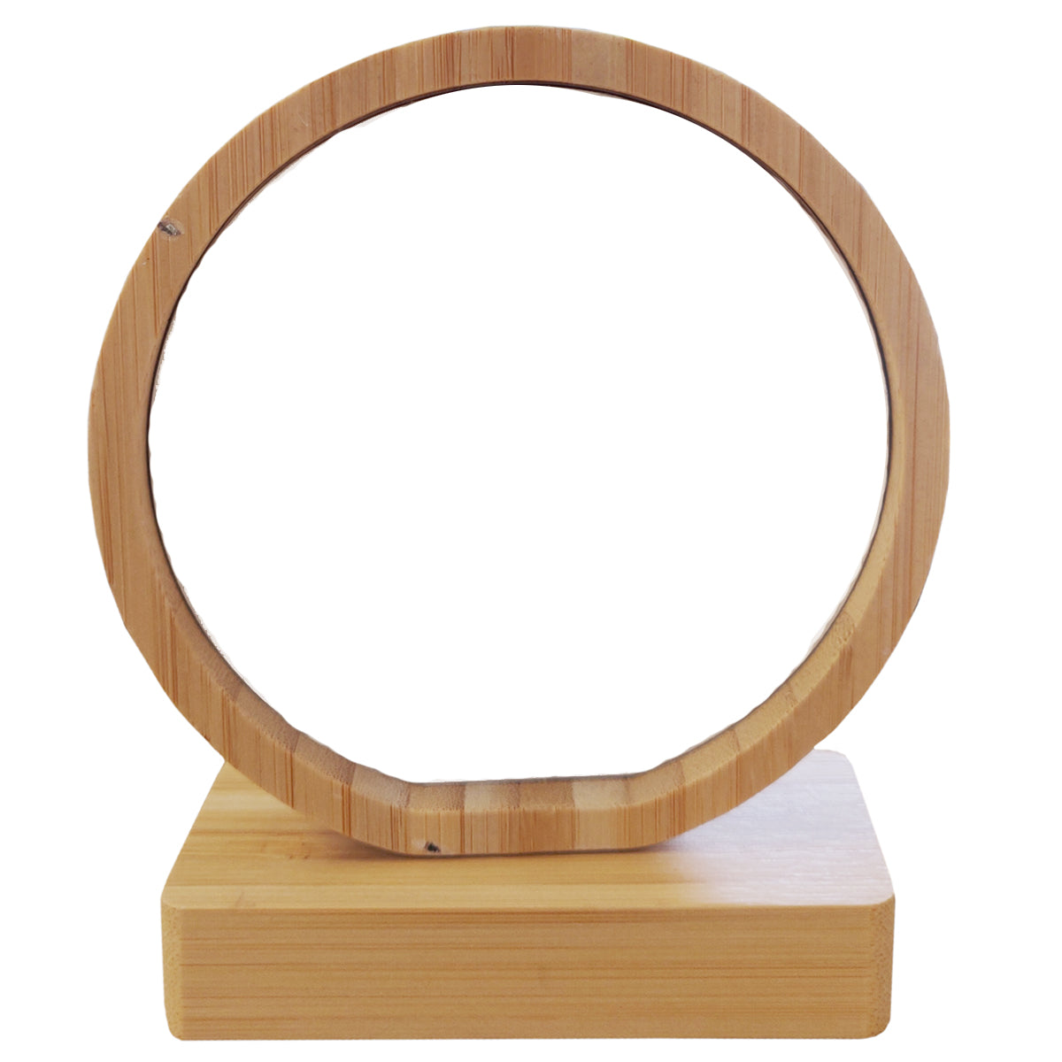 Photo Frame - Bamboo/ MDF - Revolving Magnetic Frame - Circle