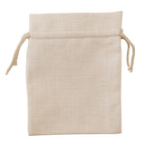 FULL CARTON - 100 x DOUBLE DRAWSTRING Bags - Thick Linen - 15cm x 20cm - Longforte Trading Ltd