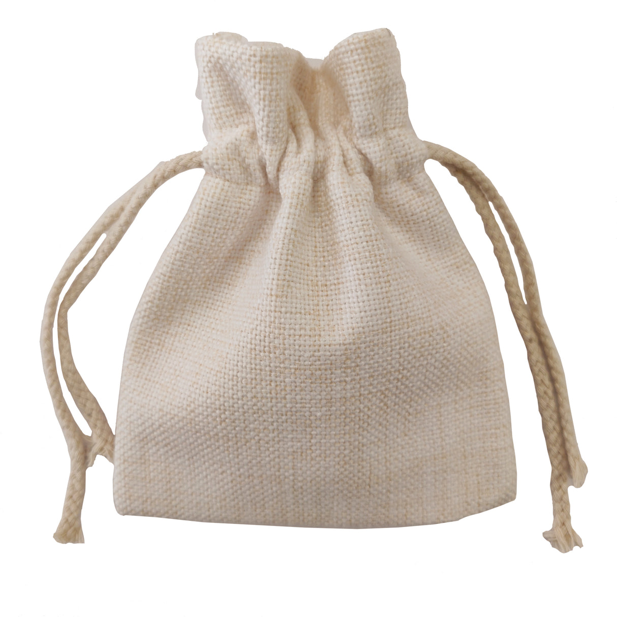 Bags - DOUBLE DRAWSTRING - Thick Linen - 13cm x 18cm - Longforte Trading Ltd