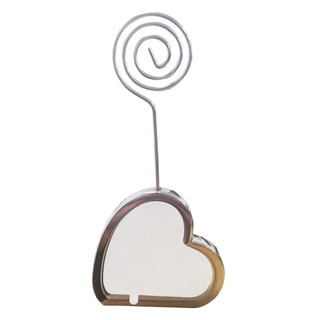 Desktop Stand/ Placeholder with Metal Insert - Heart - Longforte Trading Ltd