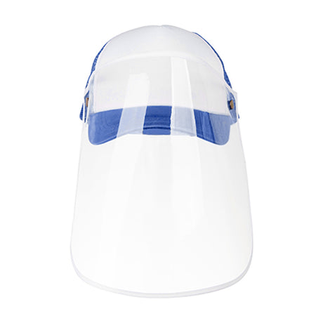 Apparel - Cap with Face Shield - ADULT - Blue - Longforte Trading Ltd