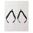 Flip Flops - Adult Size - Black Straps - Medium - Longforte Trading Ltd