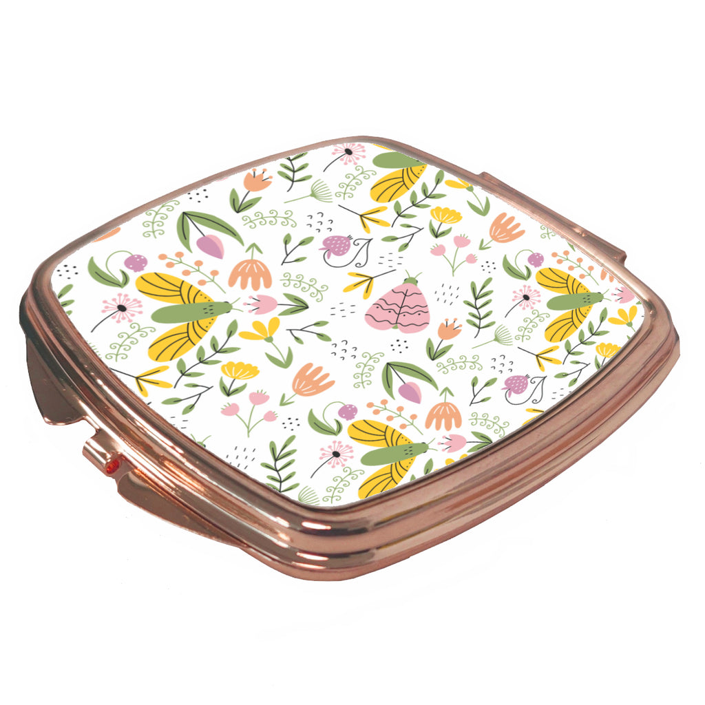 Compact Mirror - Deluxe Rose Gold - Curved Square