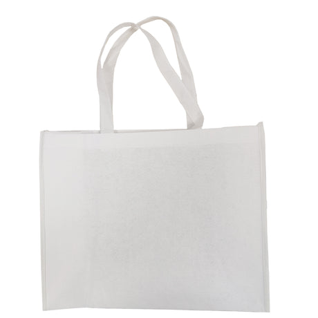 Bags - Shopping Bag with Gusset - Fibre Paper - 40cm x 32cm - Short Handles - Longforte Trading Ltd