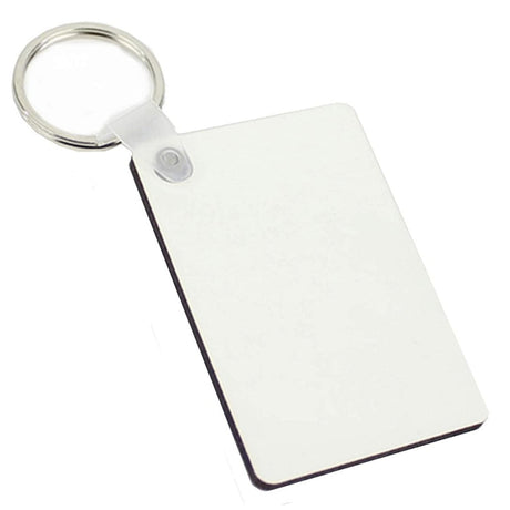 FULL CARTON - 200 x MDF Keyrings - Double-Sided - Rectangle