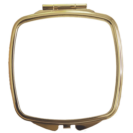 10 x Compact Mirror - Deluxe CLASSIC GOLD - Curved Square - Longforte Trading Ltd