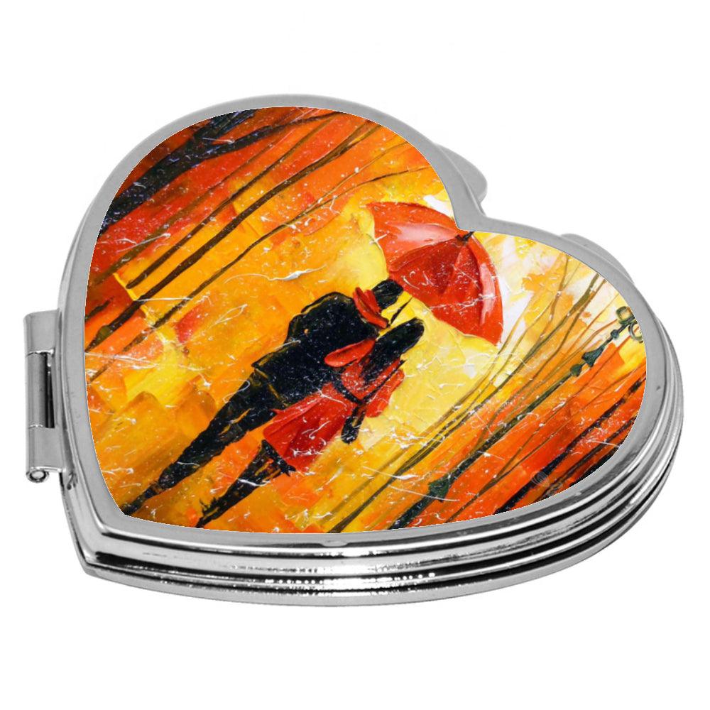 Compact Mirror - Heart Shaped