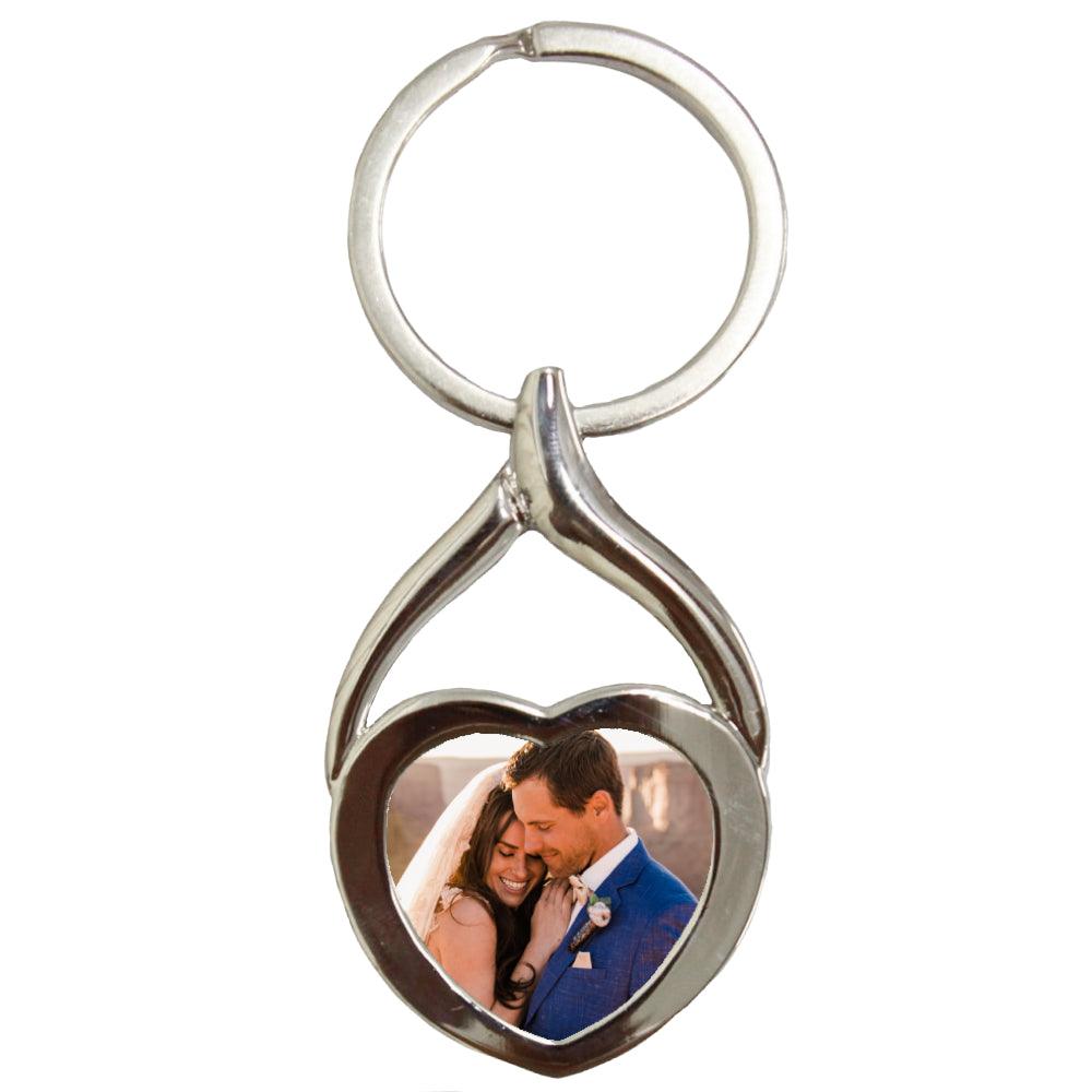 Keyring - 10 x Sublimation Metal Keyring - Heart Shape