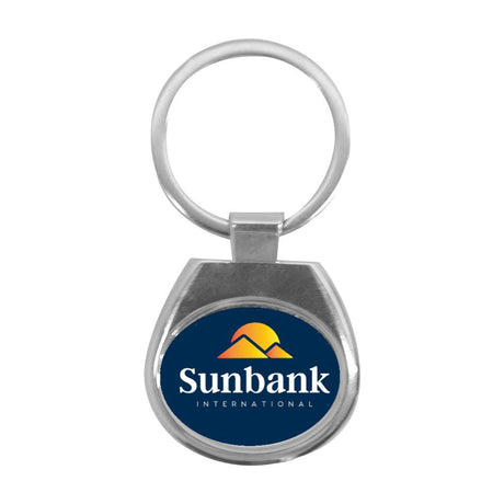 Keyring - 10 x Sublimation Metal Keyring - Oval - Horizontal