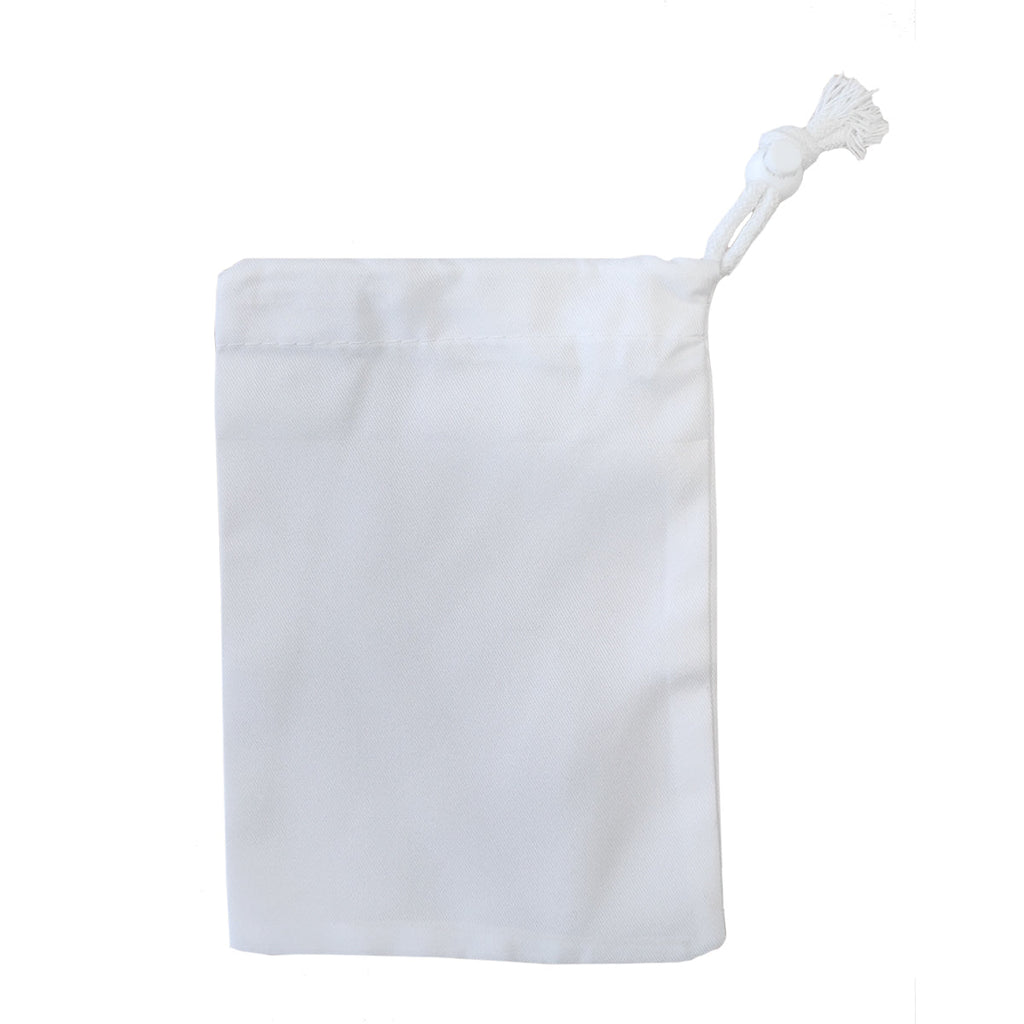 CARTON COMPLET - 100 x Cordons Premium avec Stopper - Toile - Blanc - 10cm x 15cm