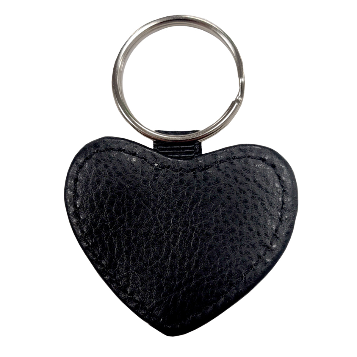 Keyring - 10 x PU Glitter Keyring - Heart - Black