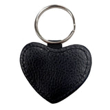 Keyring - 10 x Plain White PU Keyring - Heart