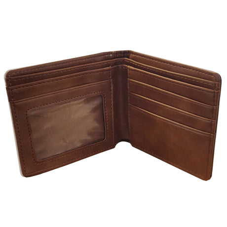 Bags & Wallets - Deluxe PU Wallet - 10.8cm x 9.5cm - BROWN - Longforte Trading Ltd