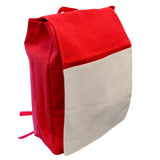 Bags - RUCKSACK - A4 Binder School Bag with Panel - Red - 30cm x 39cm x 11.5cm - Longforte Trading Ltd